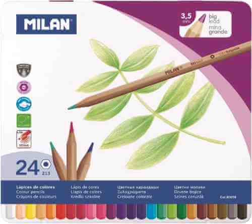 Карандаши цветные Milan 24 цвета арт. 1087088
