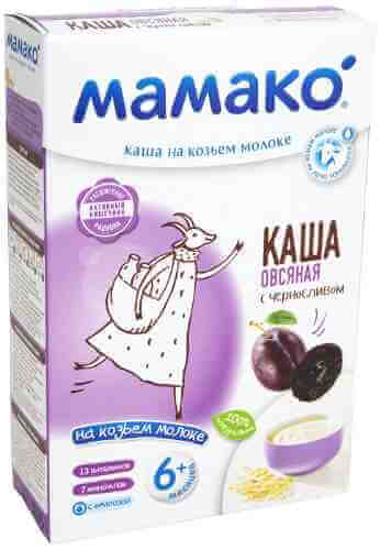 Каша Мамако Овсяная с черносливом на козьем молоке с 6 месяцев 200г арт. 1019653