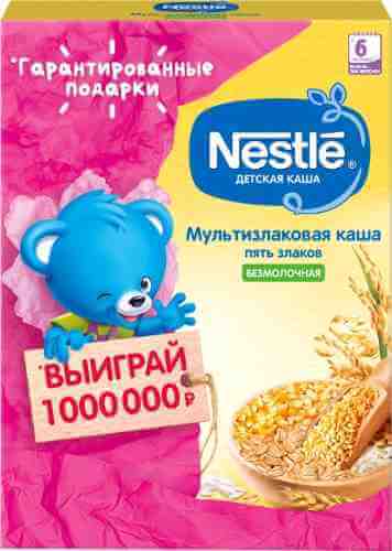 Каша Nestle Мультизлаковая безмолочная 200г арт. 512449