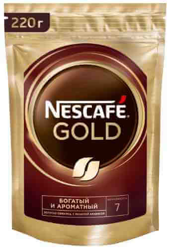 Кофе молотый в растворимом Nescafe Gold 220г арт. 694351