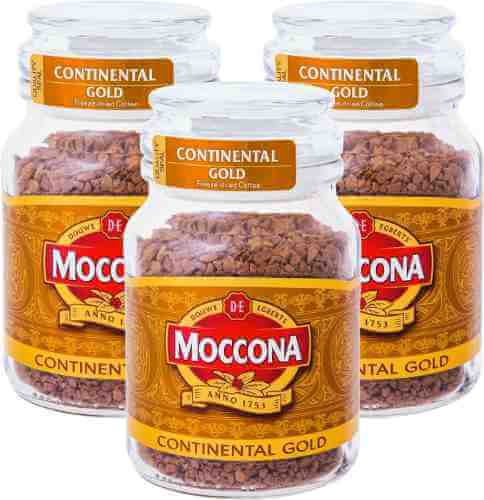 Кофе растворимый Moccona Continental Gold 95г (упаковка 3 шт.) арт. 312524pack