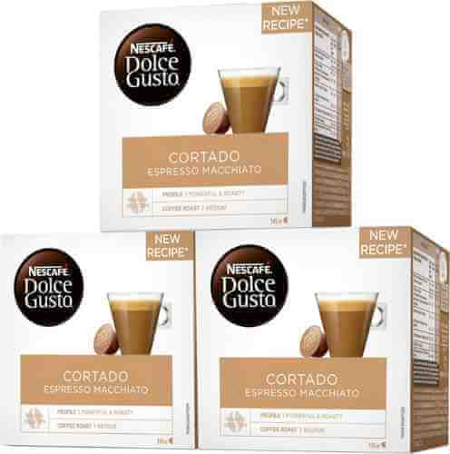 Кофе в капсулах Nescafe Dolce Gusto Cortado espresso macchiato 16шт (упаковка 3 шт.) арт. 1036696pack
