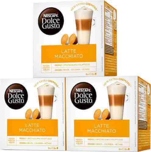 Кофе в капсулах Nescafe Dolce Gusto Latte Macchiato 16шт (упаковка 3 шт.) арт. 981421pack