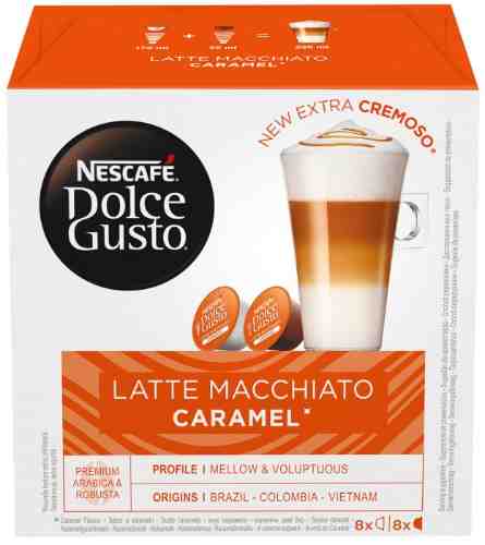 Кофе в капсулах Nescafe Dolce Gusto Latte Macchiato со вкусом карамели 16шт арт. 1001830