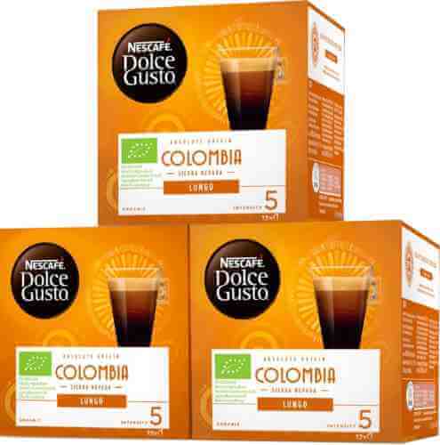 Кофе в капсулах Nescafe Dolce Gusto Lungo Colombia 12шт (упаковка 3 шт.) арт. 553040pack