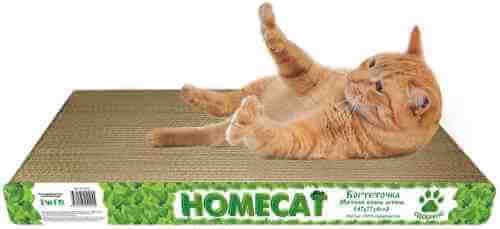 Когтеточка для кошек Homecat Мятная волна штиль картон 47*22*4см арт. 1185883