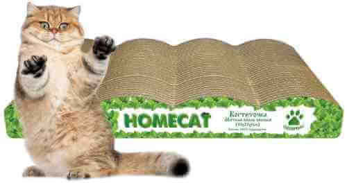 Когтеточка для кошек Homecat Мятная волна свежая картон 50*22*6см арт. 1187674