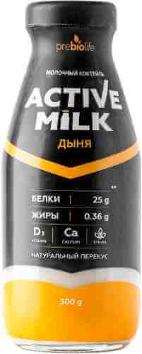 Коктейль молочный Active Milk обогащенный белком Дыня 0% 300г арт. 1001304