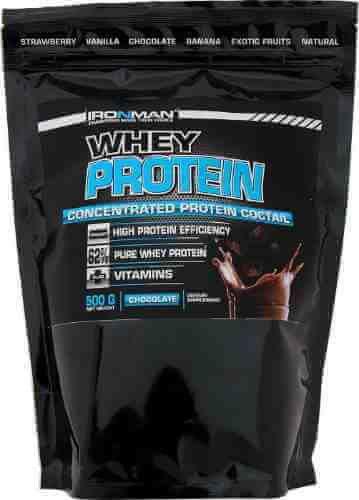 Коктейль протеиновый IronMan Whey Protein Шоколад 500г арт. 521918
