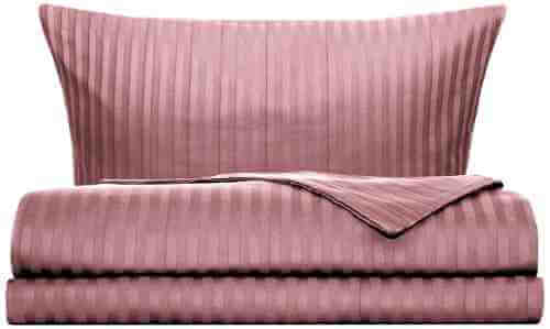 Комплект постельного белья Cottonika Страйп-сатин Розовый 2-спальный 50*70см арт. 1037648