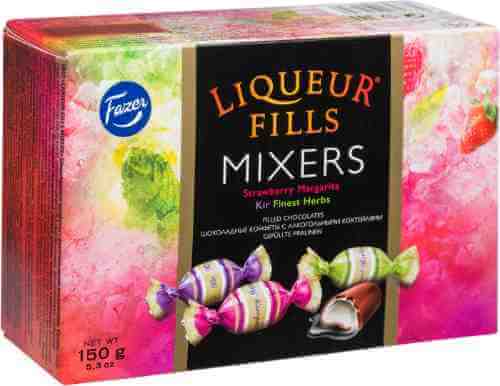 Конфеты Fazer Liqueur Fills шоколадные с алкогольными коктейлями 150г арт. 457239