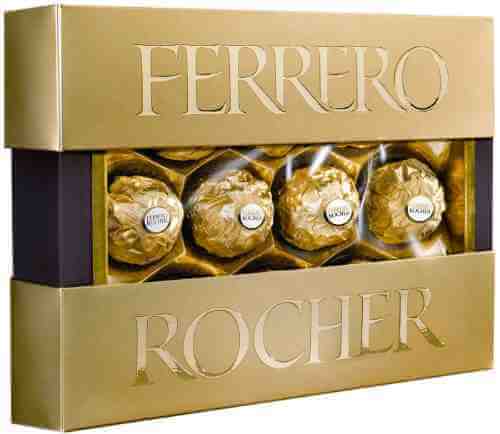 Конфеты Ferrero Rocher хрустящие из молочного шоколада 125г арт. 312143