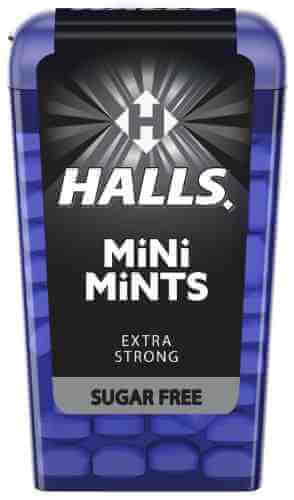 Конфеты Halls Mini Mints Extra Strong без сахара Мята-Ментол 12.5г арт. 1130069