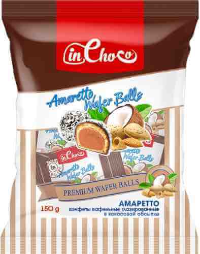 Конфеты In Choco Amaretto в кокосовой обсыпке 150г арт. 1043026