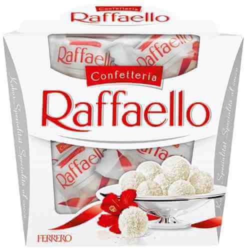 Конфеты Raffaello с цельным миндальным орехом в кокосовой обсыпке 150г в ассортименте арт. 304384