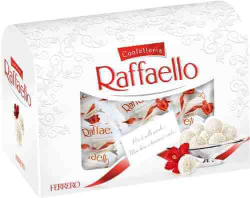 Конфеты Raffaello с цельным миндальным орехом в кокосовой обсыпке 240г арт. 311492