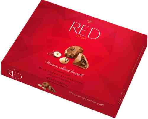 Конфеты Red Delight Молочный шоколад с ореховой начинкой без сахара меньше калорий 132г арт. 448211