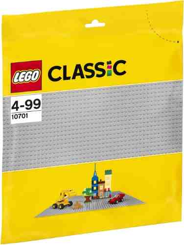 Конструктор LEGO Classic 10701 Строительная пластина серого цвета арт. 1002259