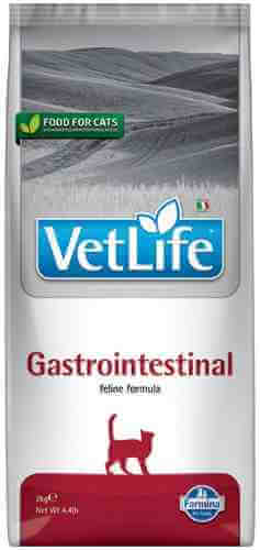 Корм для кошек Farmina Vet Life Gastrointestinal при заболеваниях желудочно-кишечного тракта 2кг арт. 1063229