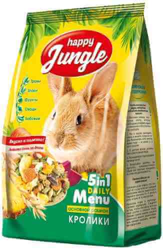 Корм для кроликов Happy Jungle 5в1 400г арт. 1190491