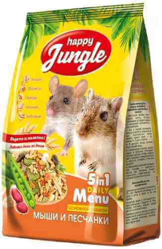 Корм для мышей и песчанок Happy Jungle 5в1 400г арт. 1190492