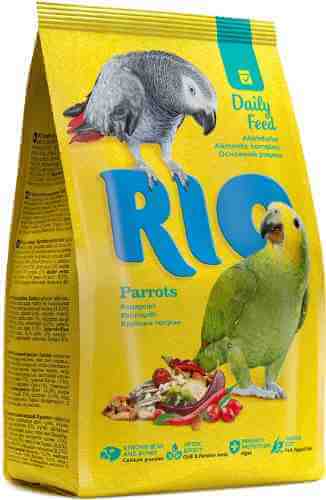 Корм для птиц Rio основной рацион для крупных попугаев 1кг арт. 1118085