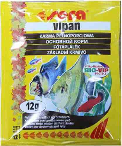 Корм для рыб Sera Vipan основной хлопья 12г арт. 859382
