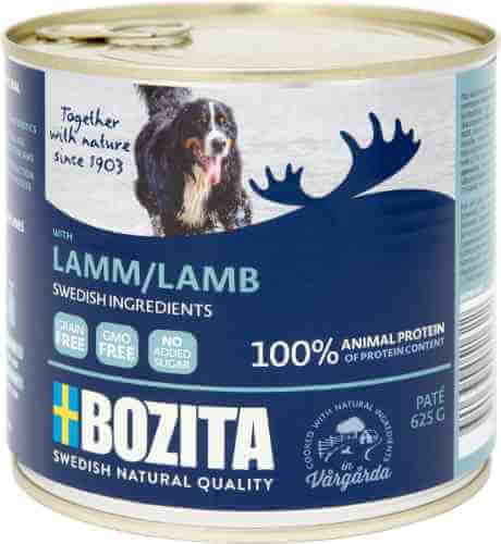 Корм для собак Bozita Lamb мясной паштет с ягненком 625г арт. 871359