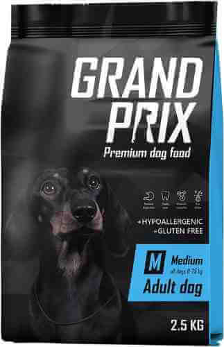 Корм для собак Grand Prix Medium Adult Курица 2.5кг арт. 1027069