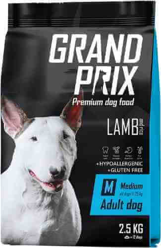 Корм для собак Grand Prix Medium Adult Ягненок 2.5кг арт. 1027075