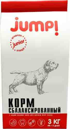 Корм для собак Jump Junior Ягненок птица 3кг арт. 1027087