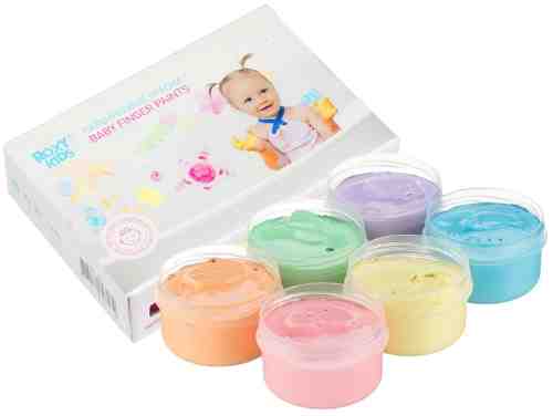 Краски пальчиковые для малышей Roxy Kids 6шт 60мл арт. 1189296