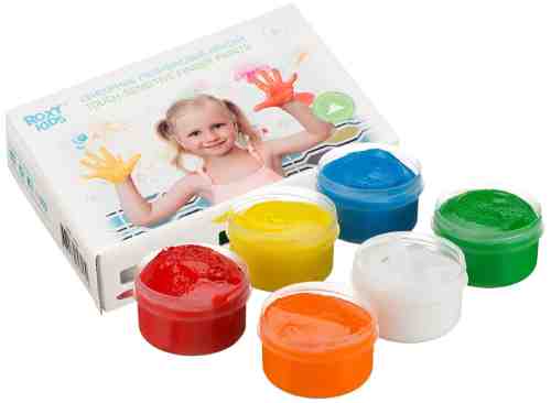 Краски пальчиковые для малышей Roxy Kids Сенсорные 6шт 60мл арт. 1189297