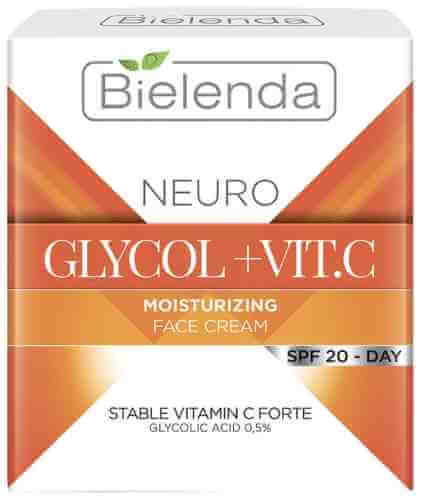 Крем для лица Bielenda Neuro Glicol+Vit.C SPF20 активатор блеска и молодости увлажняющий 50мл арт. 1175303