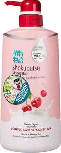 Крем-гель для душа Lion Thailand Shokubutsu Monogatari Вишня с молоком 500мл арт. 982438