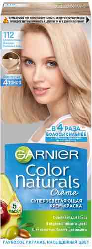 Крем-краска для волос Garnier Суперосветляющая Color Naturals Creme 112 Суперосветляющий Жемчужно-платиновый блонд арт. 1137776