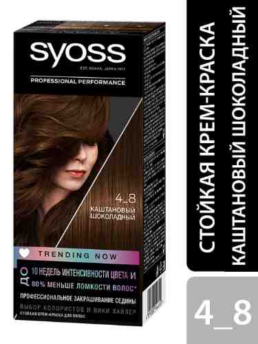 Крем-краска для волос Syoss Color 4-8 Каштановый шоколадный 115мл арт. 313364