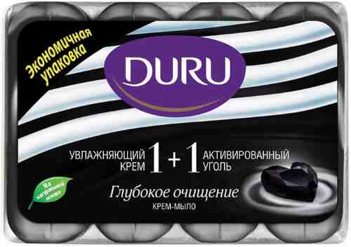 Крем-мыло Duru 1+1 с активированным углем 360г арт. 697758