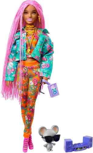 Кукла Barbie Extra с розовыми косичками арт. 1180251