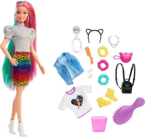 Кукла Barbie с разноцветными волосами арт. 1180239