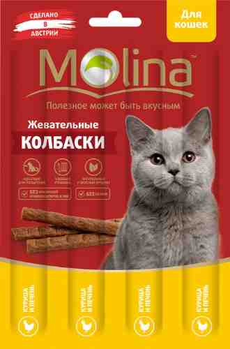 Лакомство для кошек Molina Курица-печень 20г арт. 1014148