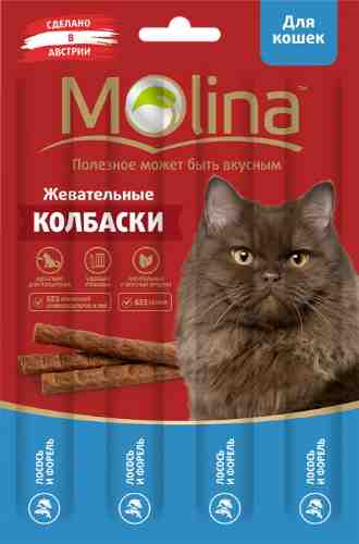 Лакомство для кошек Molina Лосось-форель 20г арт. 1014150