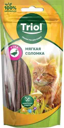 Лакомство для кошек Triol Мягкая соломка из утки 40г арт. 1014164