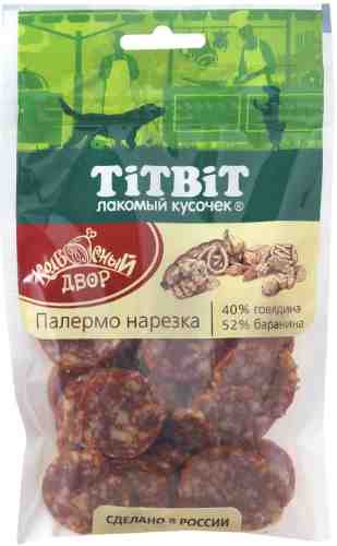 Лакомство для собак TiTBiT Колбасный двор Нарезка Палермо 80г арт. 1196122