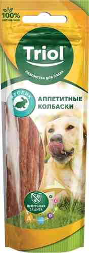 Лакомство для собак Triol Аппетитные колбаски из Кролика 40г арт. 1014224