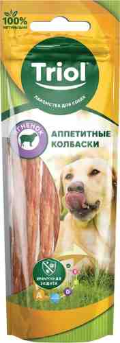 Лакомство для собак Triol Аппетитные колбаски из Ягненка 40г арт. 1014249