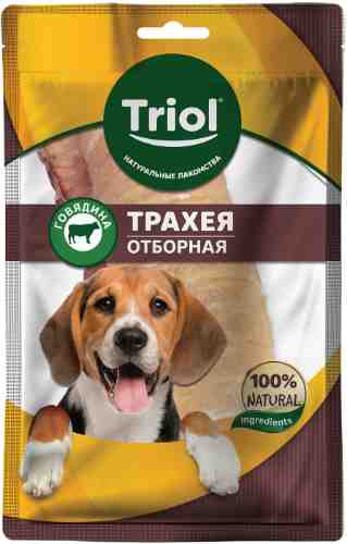 Лакомство для собак Triol Трахея говяжья отборная 35г арт. 1014238