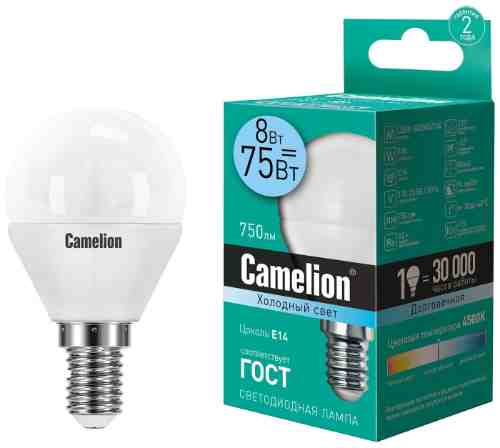 Лампа светодиодная Camelion E14 8Вт арт. 1070612