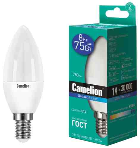 Лампа светодиодная Camelion E14 8Вт арт. 1070663