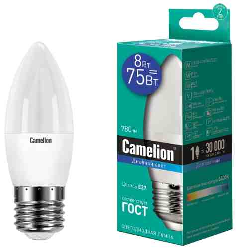 Лампа светодиодная Camelion E27 8Вт арт. 1070668